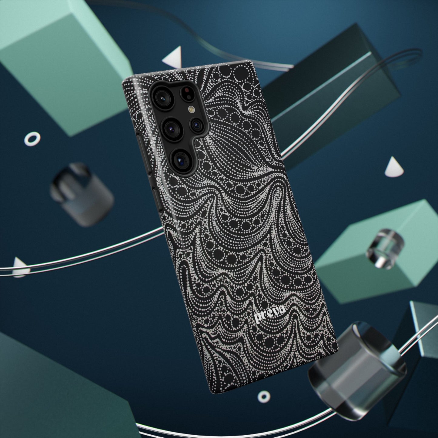 Abstract Midnight Lace Phone Case