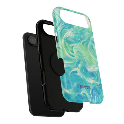 Teal & Green Swirl Phone Case
