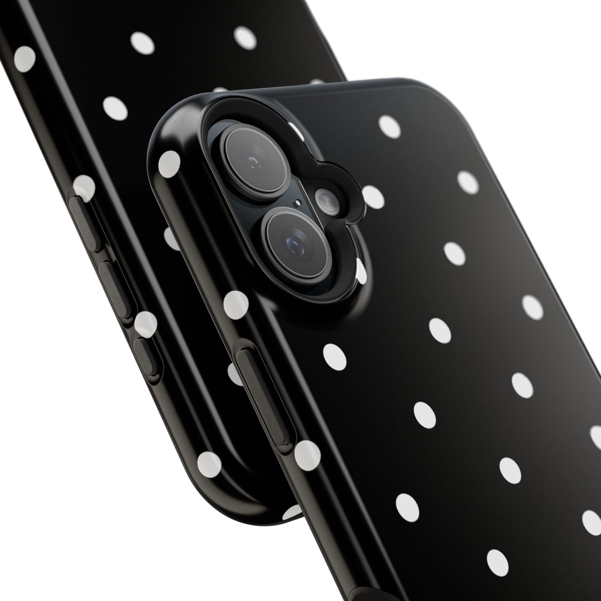 Black with White Polka Dots Phone Case