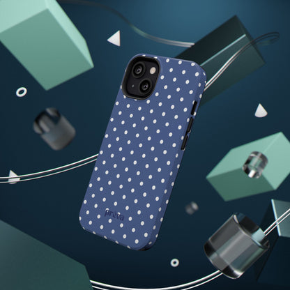 Navy Polka Dot Phone Case