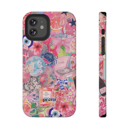 Floral & Pink Collage Phone Case