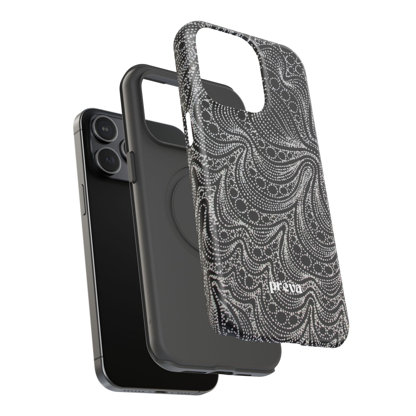Abstract Midnight Lace Phone Case