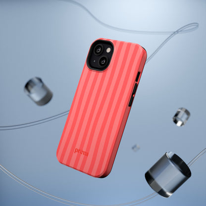 Coral Stipes Phone Case