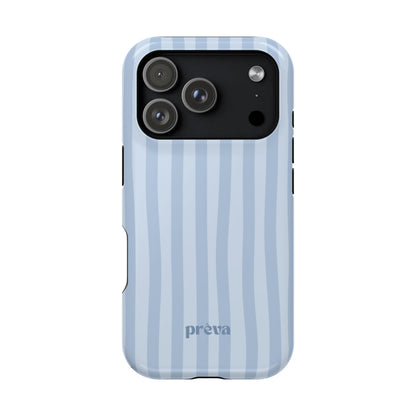 Pastel Blue Stripes Phone Case