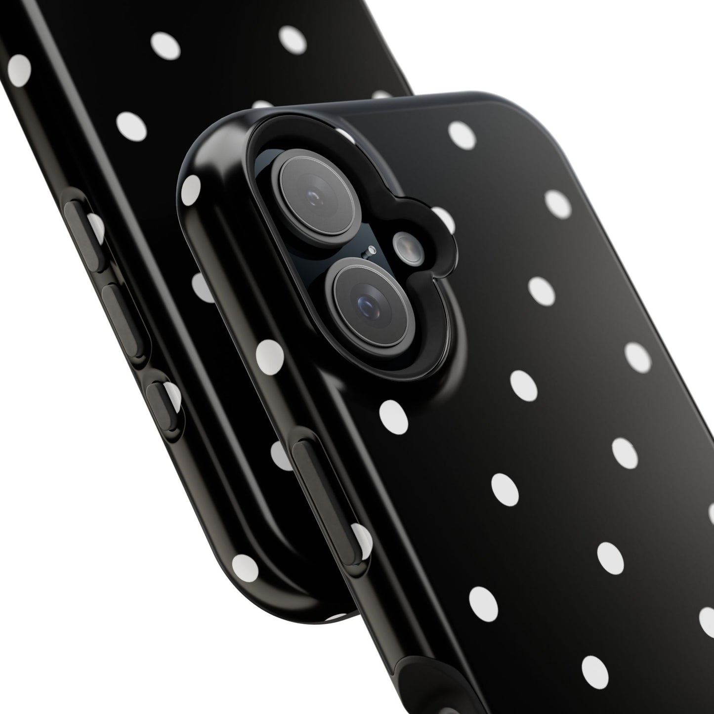 Black with White Polka Dots Phone Case