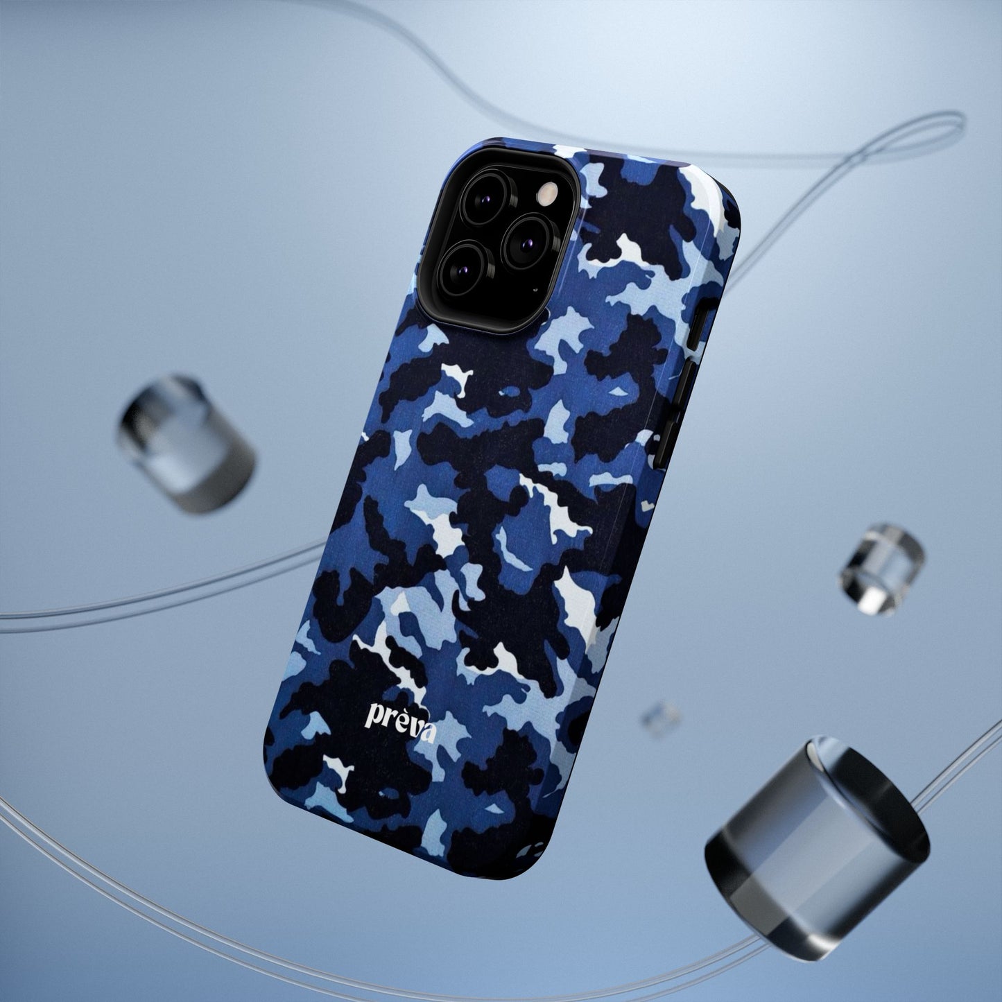 Blue Camo Phone Case