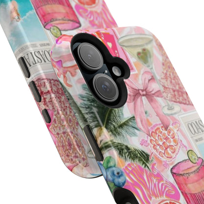 Pink Cocktail Collage Phone Case