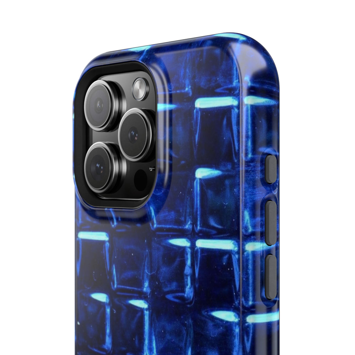 Blue Glass Tile Impact-Resistant Phone Case