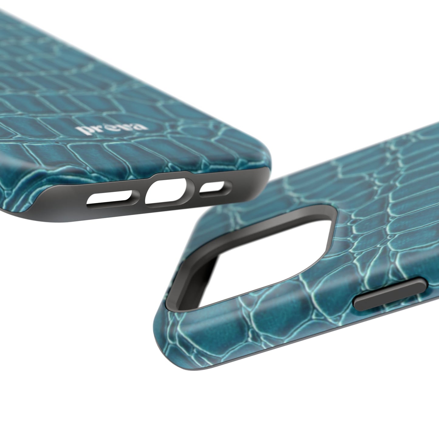 Teal Croc Phone Case