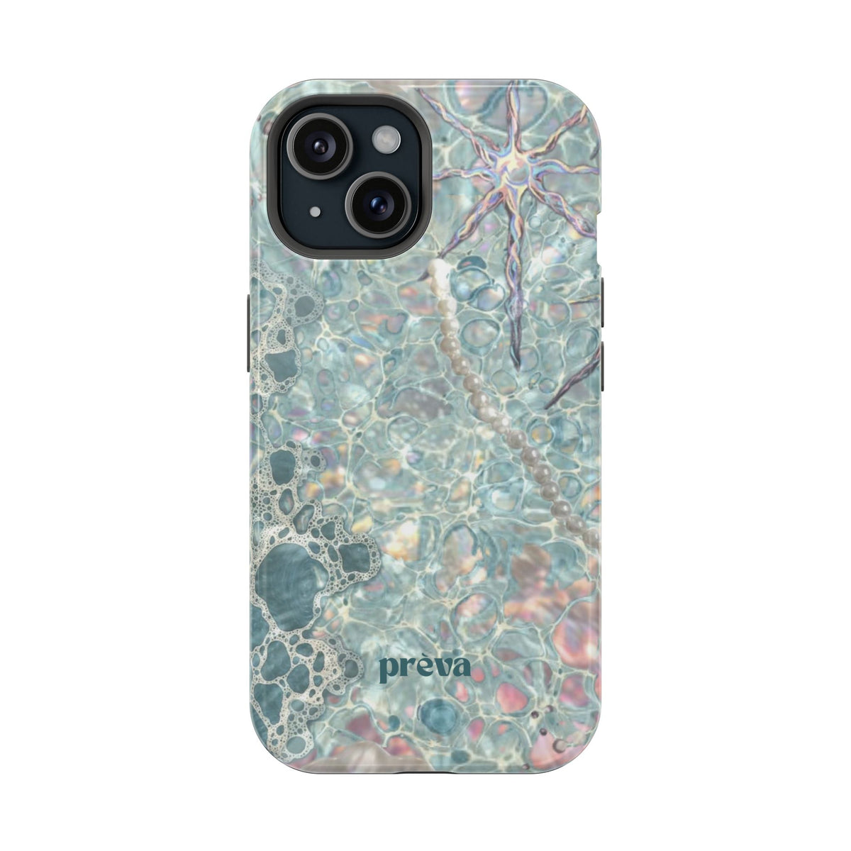 Marbled Seafoam Impact-Resistant Phone Case