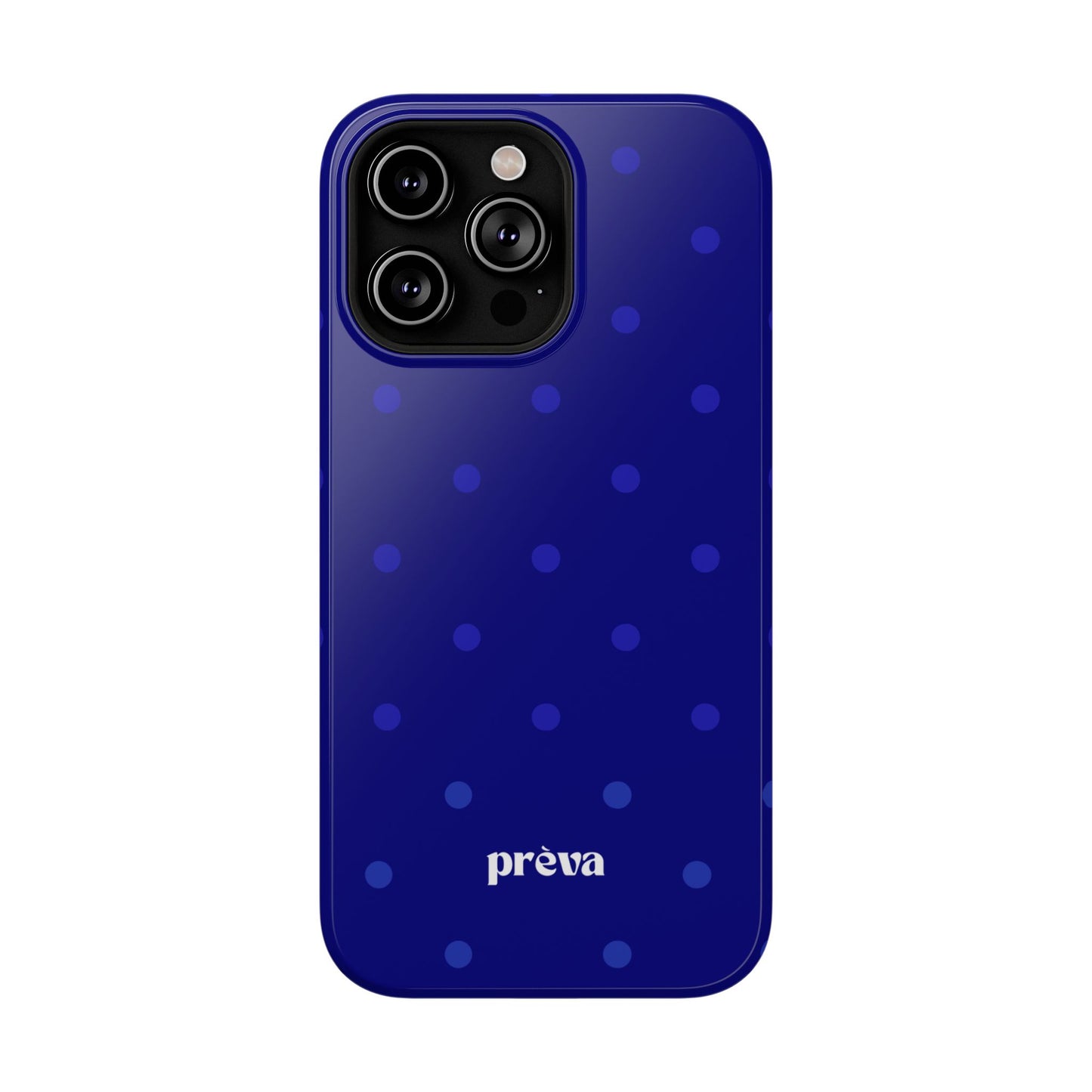 Dark Blue Polka Dots Phone Case