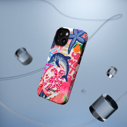 Dolphin Tropics Collage Phone Case