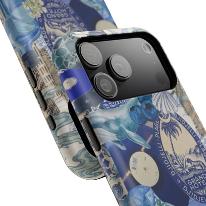 Blue Night Collage Phone Case