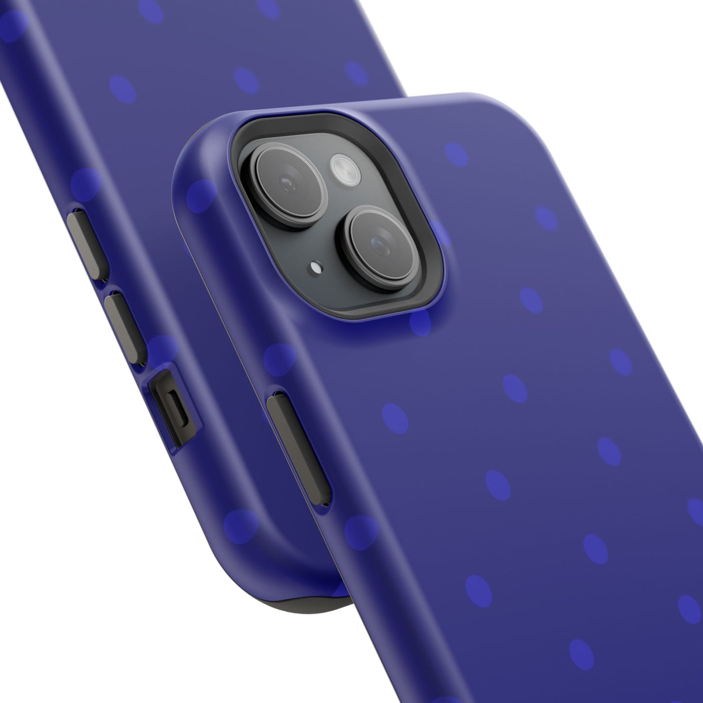 Dark Blue Polka Dots Phone Case