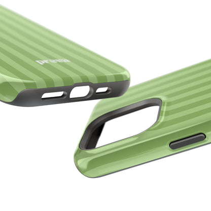 Light Green Stripes Phone Case