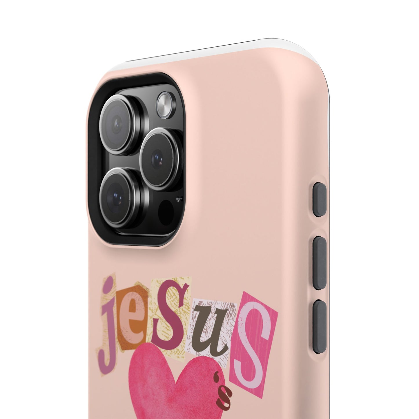 Pink Jesus Loves You Phone Case