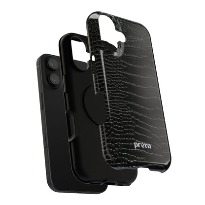 Black Croc Phone Case