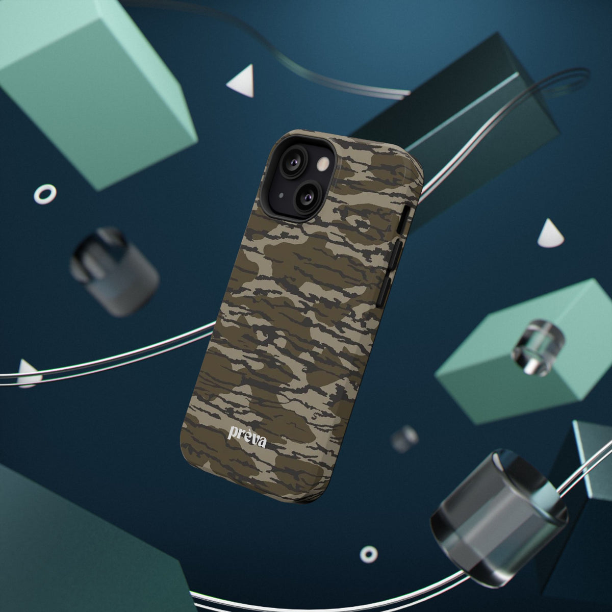Camo Impact-Resistant Phone Case — Military Green Rugged Protection