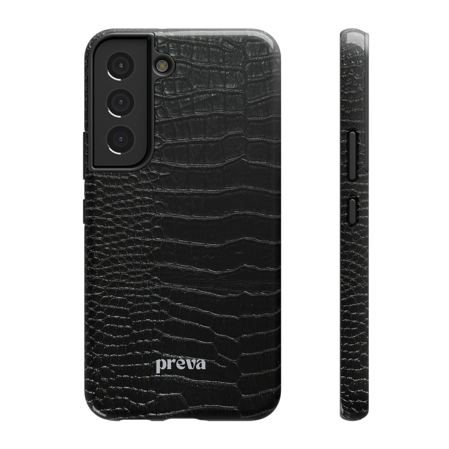 Black Croc Phone Case