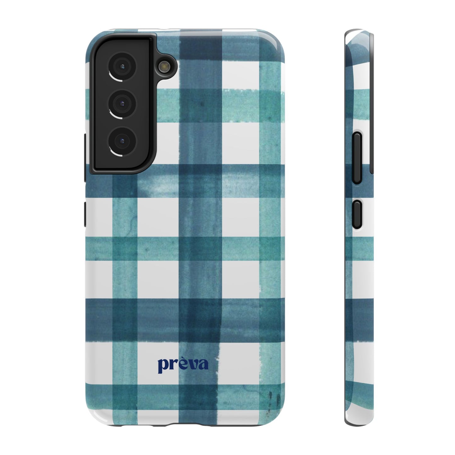 Teal Plaid Phone Case