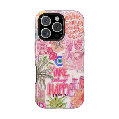 Pink Tropical Collage Phone Case