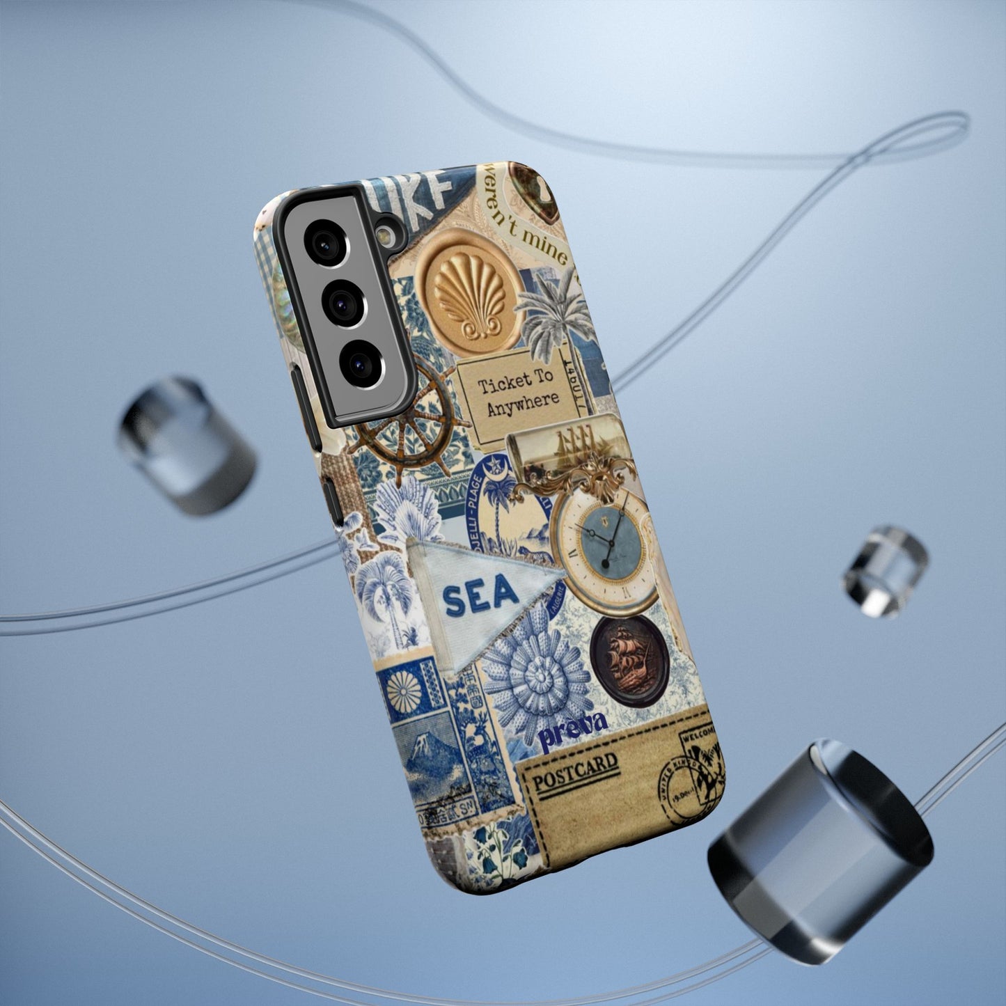 Neutral Travel Collage Phone Case