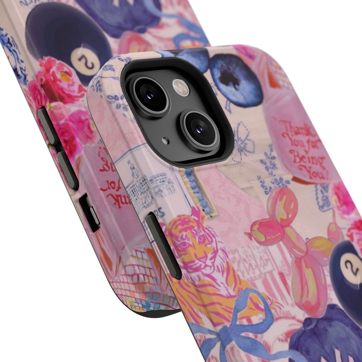 Retro 8 Ball Collage Phone Case