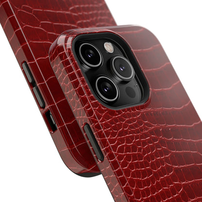 Red Croc Phone Case