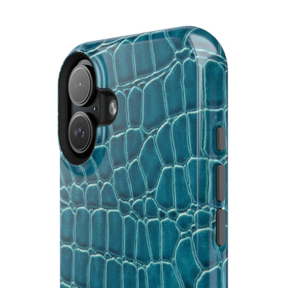 Teal Croc Phone Case