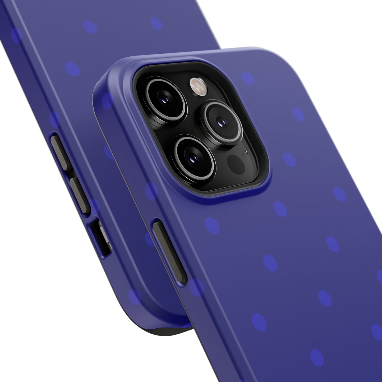 Dark Blue Polka Dots Phone Case