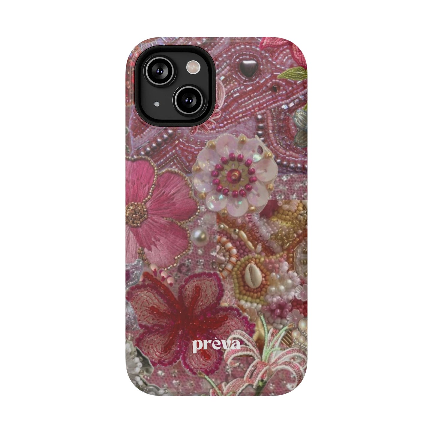 Floral Embroidery Phone Case