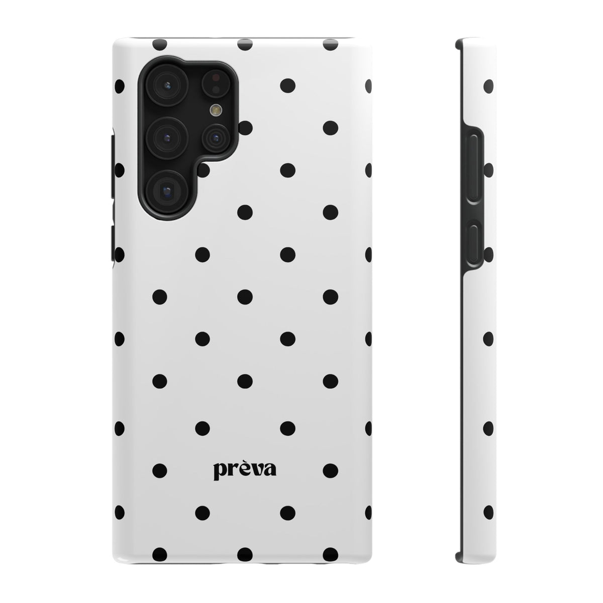 B&W polka dots Phone Case