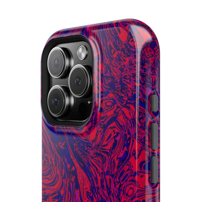 Marbled Red & Purple Impact Phone Case