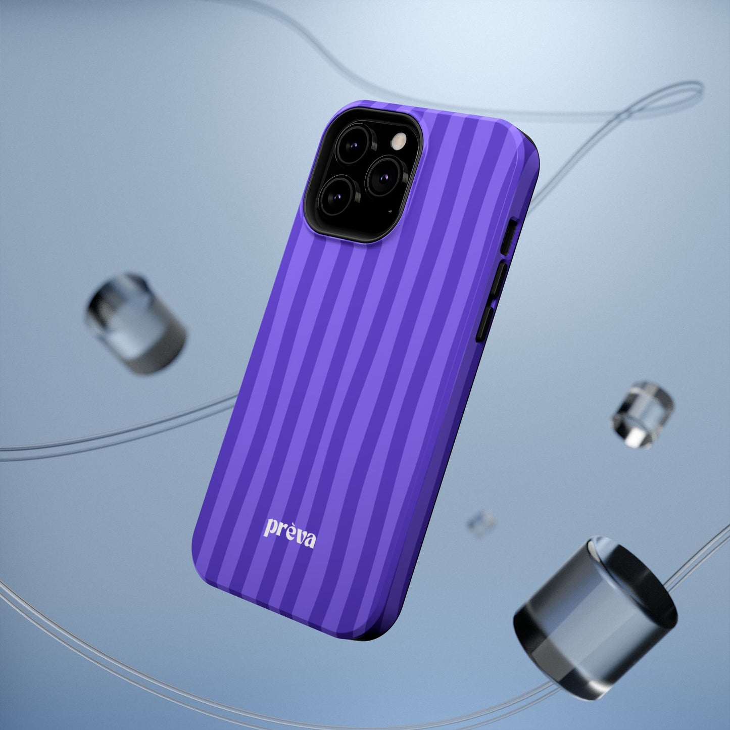 Dark Purple Stripes Phone Case