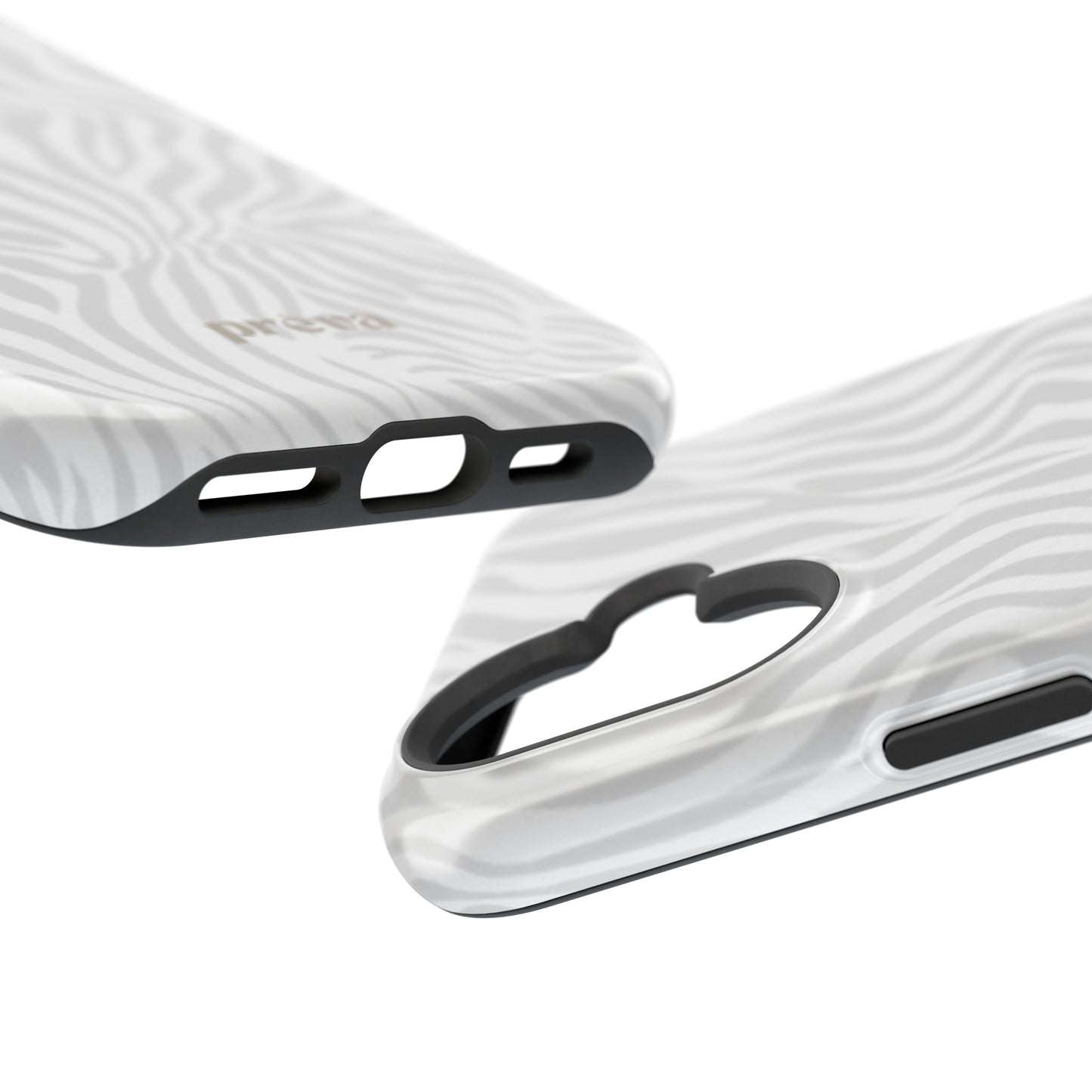 Zebra White Wave Phone Case