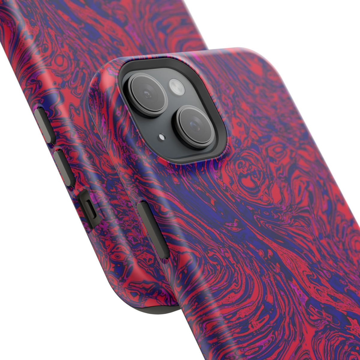 Marbled Red & Purple Impact Phone Case