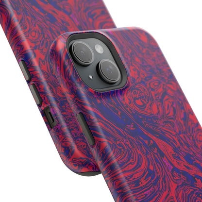 Marbled Red & Purple Impact Phone Case