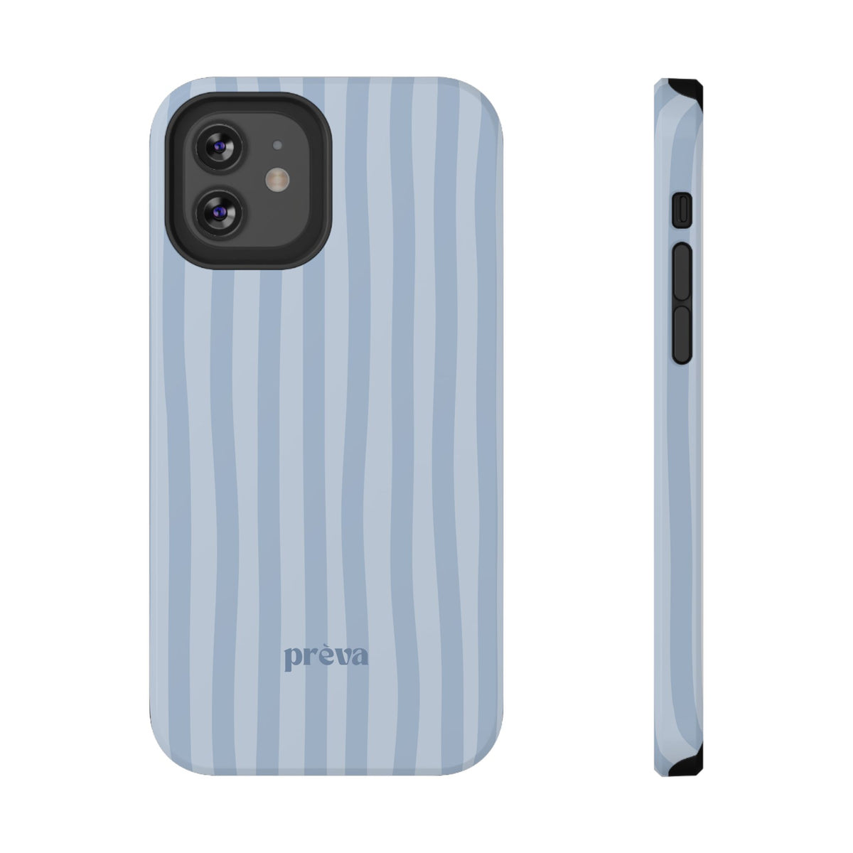 Pastel Blue Stripes Phone Case
