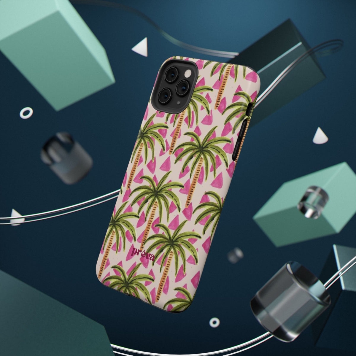 Phone Case — Pink Palm Tree Impact-Resistant Protector