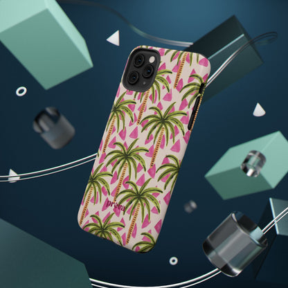 Phone Case — Pink Palm Tree Impact-Resistant Protector