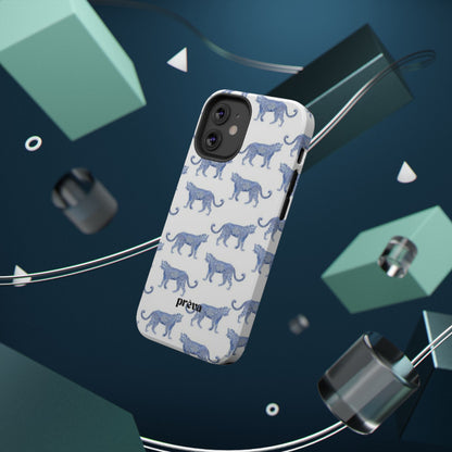 Blue Leopard Pattern Phone Case