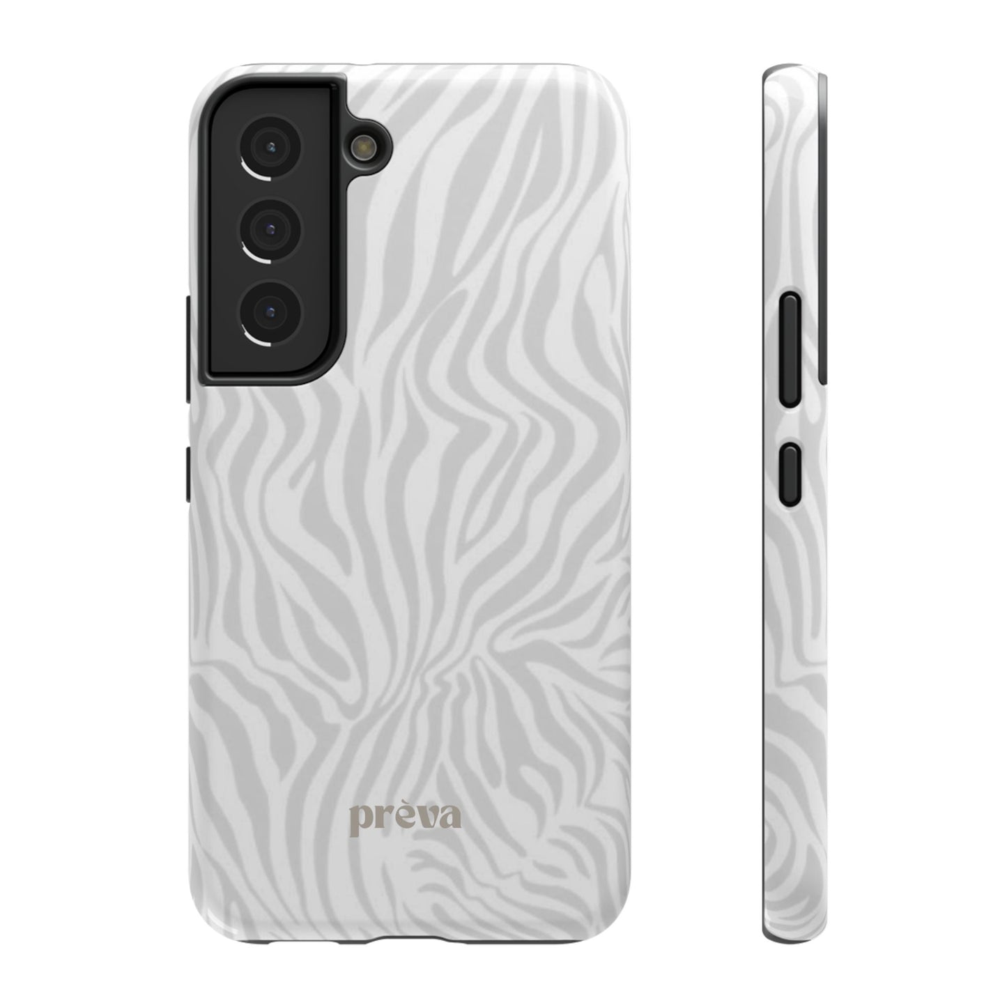 Zebra White Wave Phone Case