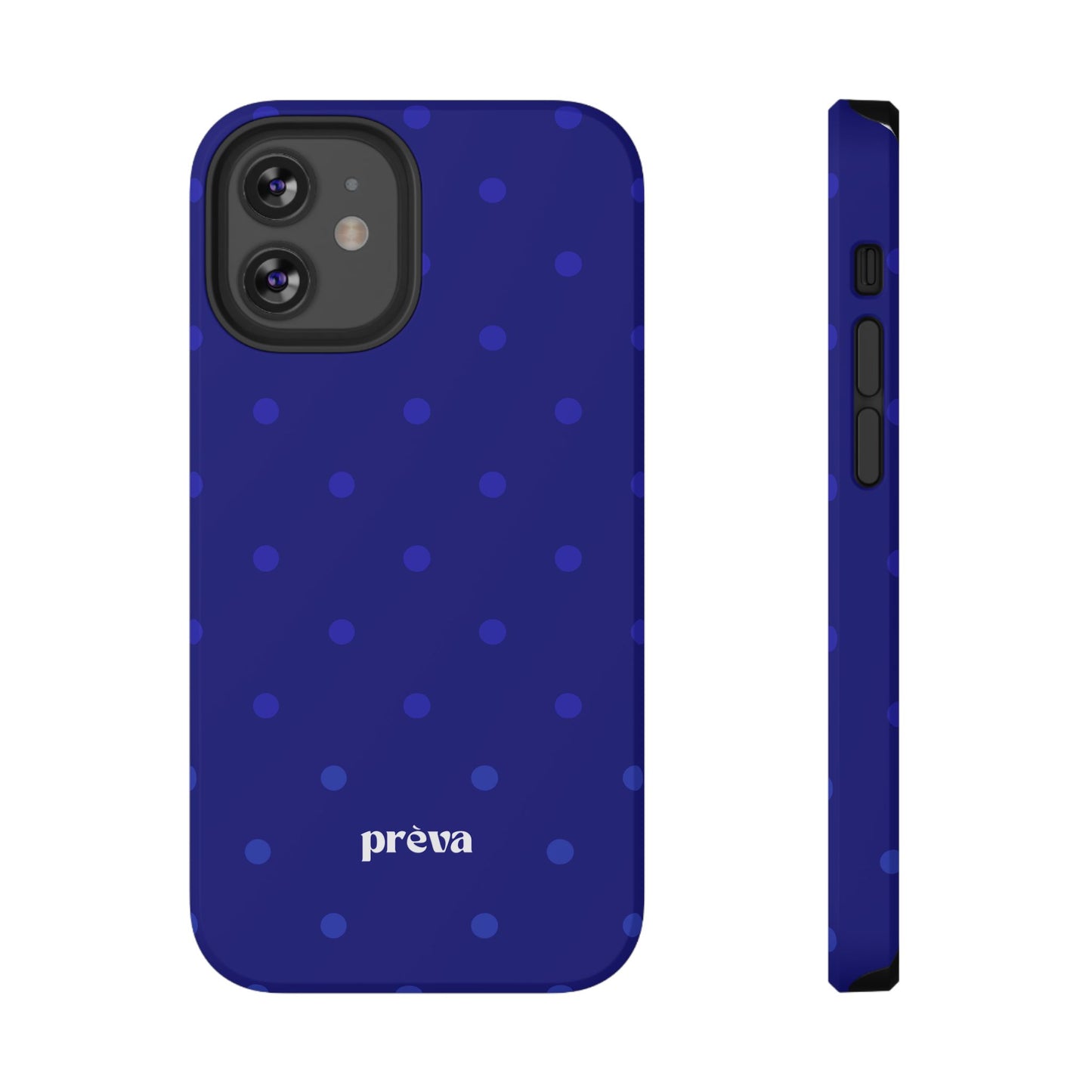 Dark Blue Polka Dots Phone Case