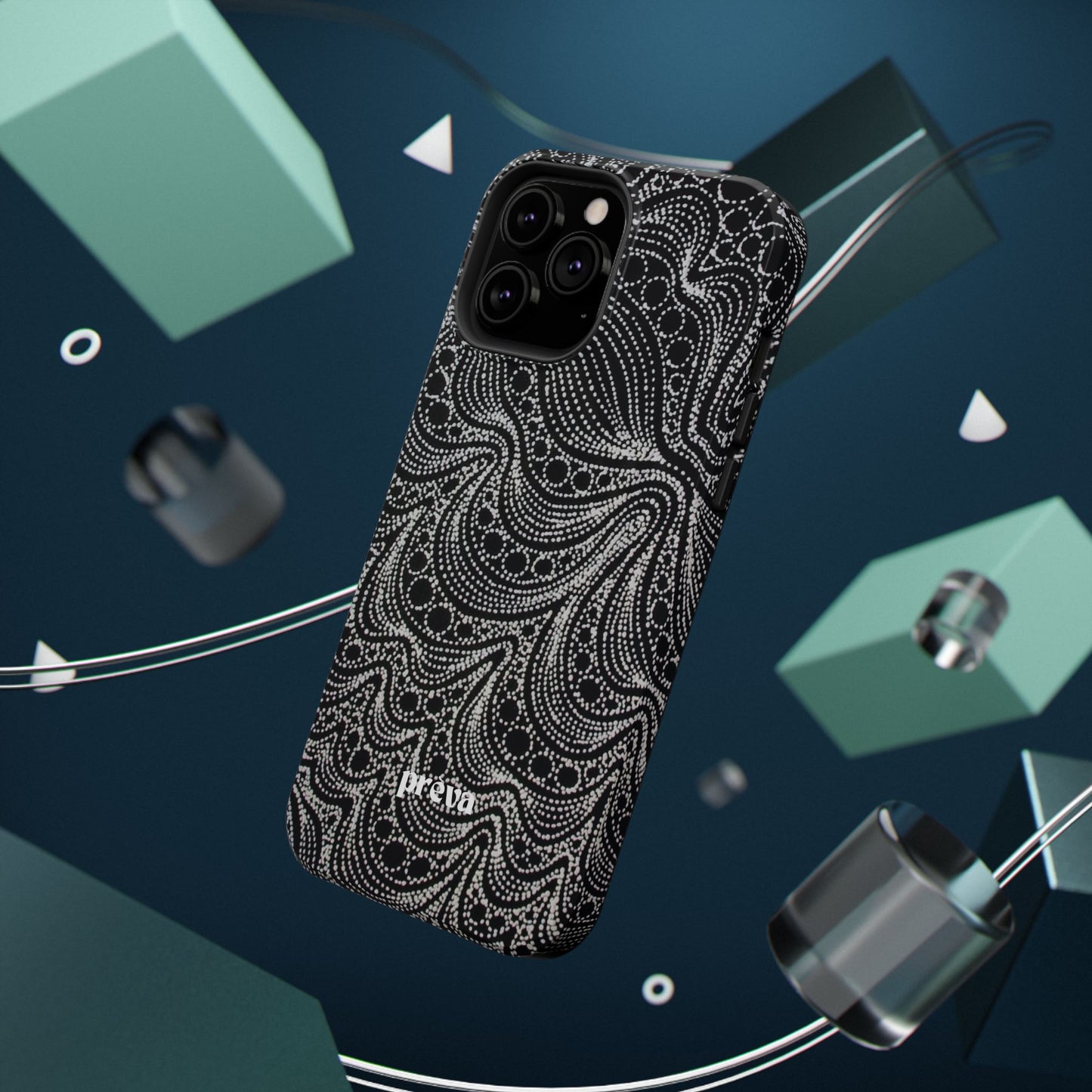 Abstract Midnight Lace Phone Case