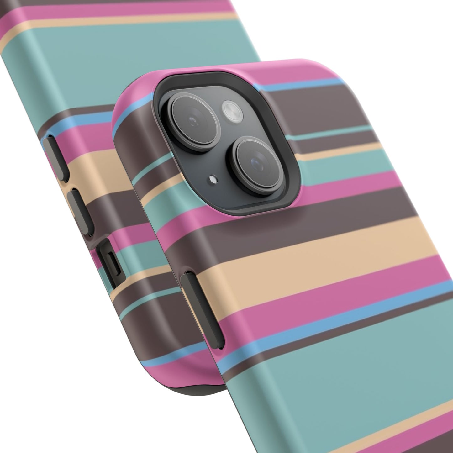 Cocoa Palm Stripes Phone Case