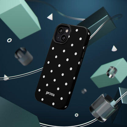 Black with White Polka Dots Phone Case