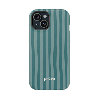 Striped Teal Phone Case