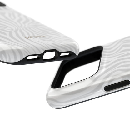 Zebra White Wave Phone Case