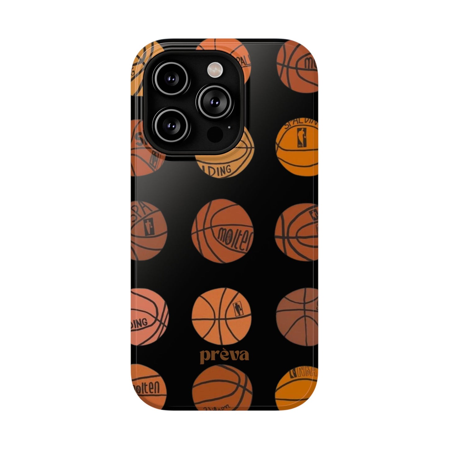 Black Basketball Phone Case