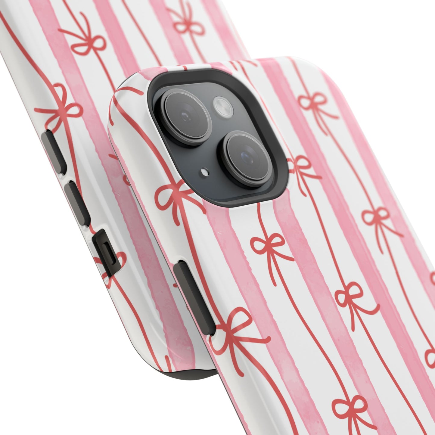 Pink Bow Chain Phone Case